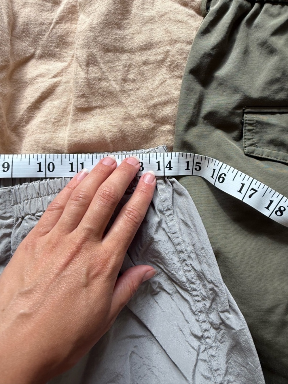 Vintage Light Gray Women Elastic-Waist Trouser - Picture 4 of 6